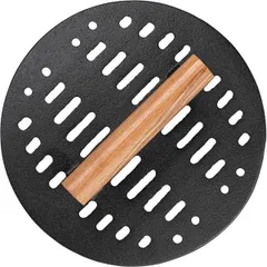 Пресс для гриля «Эмбер Каст Мэтт» чугун,дерево D=23см черный,древесн., изображение 3