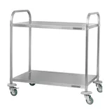 Тележка сервировочная «Retail» 2 яруса сталь нерж. ,H=86,L=80,B=50см металлич.