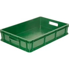 Food box with handles  polyethylene  28.8 l , H=12, L=60, B=40 cm  green.