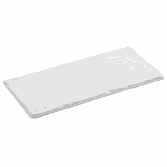 Блюдо для подачи «Базальт» фарфор ,L=25,B=12см белый,матовый