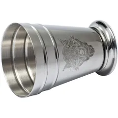 Стакан для коктейлей «Мотиво» для джулепа с орнаментом сталь нерж. 400мл D=88/70,H=117мм серебрист., изображение 3