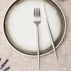 Нож столовый «Стил Сильвер Мэтт» сталь нерж. ,L=223,B=15мм серебрист., изображение 3