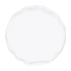 Тарелка «Вейв» с бортом фарфор D=210,H=15мм белый