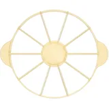 Делитель для торта на 10 кусков пластик D=270,H=25,L=330мм желт.