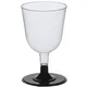 Набор бокалов для вина[20шт] полистирол 100мл D=67,H=110мм прозр., Объем по данным поставщика (мл): 100, изображение 2