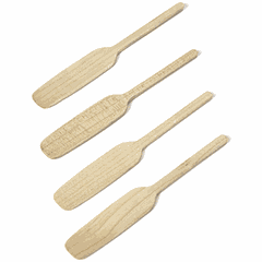 Spatula for oil “Mercy”[4pcs] wood ,L=140,B=21mm