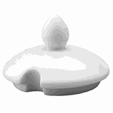 Крышка для емкости фуршетной арт.3PO021 фарфор белый