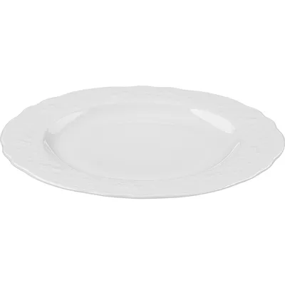 Тарелка «Флер Бьянко» десертная фарфор D=22см белый, Диаметр (мм): 220, изображение 2