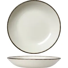 Salad bowl “Chakool Dapple”  porcelain  0.75 l  D=205, H=35mm  white, black