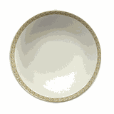 Salad bowl “Antoinette”  porcelain  140 ml  D=130, H=45mm  white, olive.