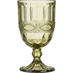 Wine glass glass 220ml D=85,H=144mm olive.