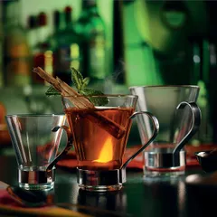 Чашка кофейная «Эпсилон» стекло 110мл D=67,H=80мм прозр., изображение 2