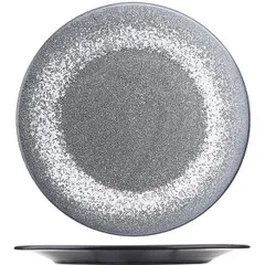 Plate “Milky Way”  porcelain  D=26cm  black, white