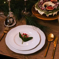 Тарелка «Афродита» мелкая фарфор D=170,H=19мм белый, изображение 4