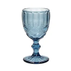 Бокал для вина «Мадам» стекло 260мл D=80,H=155мм синий