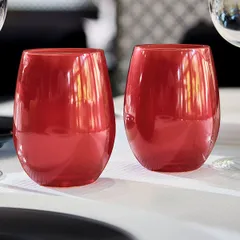 Хайбол (стакан) «Примарифик» стекло 360мл красный, изображение 2