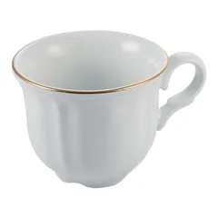 Чашка чайная «Гармония» фарфор 200мл ,H=7,L=11,B=9см белый,золотой