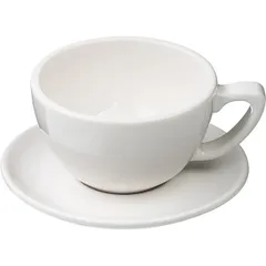 Чашка кофейная «Пур-Амор» фарфор 300мл D=110/60,H=65,L=140мм белый, изображение 2