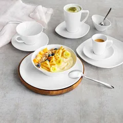 Тарелка «Опшенс» квадратная фарфор ,L=19,5,B=19,5см белый, изображение 3