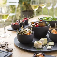 Салатник «Базальт» керамика 250мл D=10,H=6см черный,матовый, изображение 3