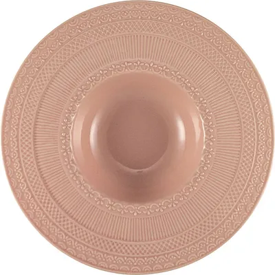 Тарелка для пасты «Скалистос» керамика 200мл D=23,H=4см розов.