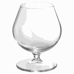 Бокал для бренди «Элит» стекло 260мл D=78,H=101мм прозр.