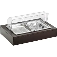 Станция буфетная для охлаждения овощей и яиц + охл. эл-т, цвет венге ,H=30,L=64,B=46см