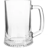 Beer mug “Dresden” glass 330ml D=75,H=150mm clear.