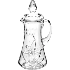 Кувшин «Цветок» с крышкой хрусталь 1,5л D=60,H=335мм прозр., изображение 2