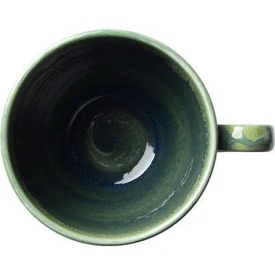 Чашка чайная «Аврора Везувиус Бернт Эмералд» фарфор 350мл D=10,5см бежев.,зелен., Цвет: Бежевый, Объем по данным поставщика (мл): 350, изображение 2
