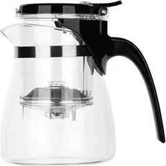 Kettle “Gongfu” with filter  thermostatic glass, polycarbonate  0.6 l  D=10, H=14.5, L=14 cm  clear.