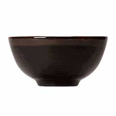 Salad bowl “Koto”  porcelain  255 ml  D=112, H=55mm  black, brown.