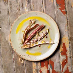 Тарелка пирожковая «Крафт Грин» фарфор D=15,H=2см зелен., изображение 3