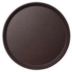 Rubberized round tray “Kamtrid”  fiberglass  D=28cm  brown.