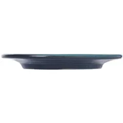 Блюдце «Млечный путь бирюза» универсальное фарфор D=15,5см бирюз.,черный, изображение 2