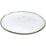 Тарелка бетон D=14см белый,серый