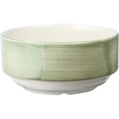 Broth cup “Fennel”  porcelain  285 ml  D=12, H=6cm  green, beige.