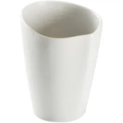 Milk jug “Wave” porcelain 75ml ,H=7cm white