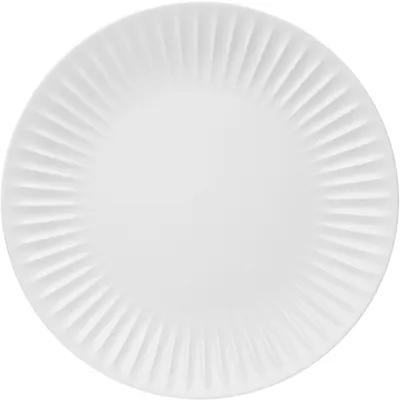 Тарелка «Ригби» мелкая фарфор D=26,5см белый