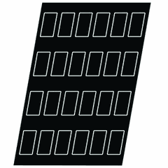 Confectionery mold “Rectangle”[84pcs] silicone ,L=50,B=26mm