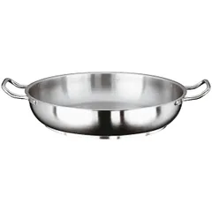 Frying pan 2 handles (induction)  stainless steel  D=20, H=6, L=28 cm  metal.