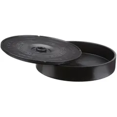 Контейнер для тортильи с крышкой пластик D=325,H=70,L=320,B=320мм черный, изображение 3