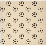 Бумага для конусов и сэндвичей «Футбольный мяч»[1000шт] ,L=30,5,B=30,5см бежев.