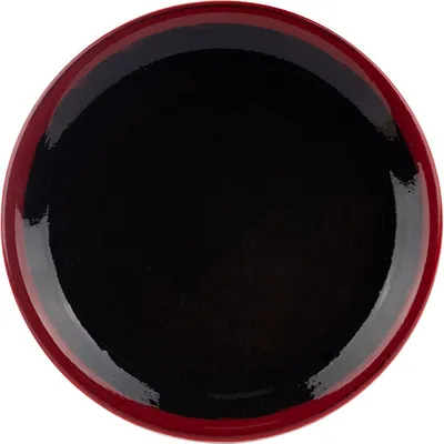 Тарелка «Кото Рэд» мелкая фарфор D=15см черный,красный