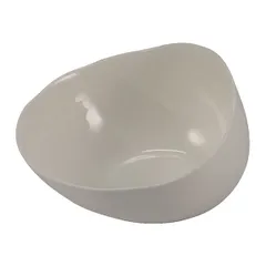 Салатник «Афрос» скошенный кост.фарф. D=125,H=70мм белый