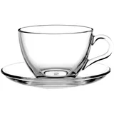 Tea pair glass 180ml D=90/136,H=66mm clear.