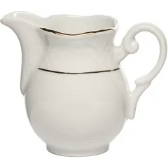 Молочник «Афродита» фарфор 150мл D=52,H=90,L=110мм белый,золотой