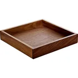 Поднос для подачи орех ,L=18,B=18см коричнев.