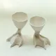 Подставка для яйца «Утиная нога» кост.фарф. D=5,H=9см белый, изображение 4