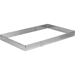 Pastry frame stainless steel ,H=45,L=560,B=360mm metal.